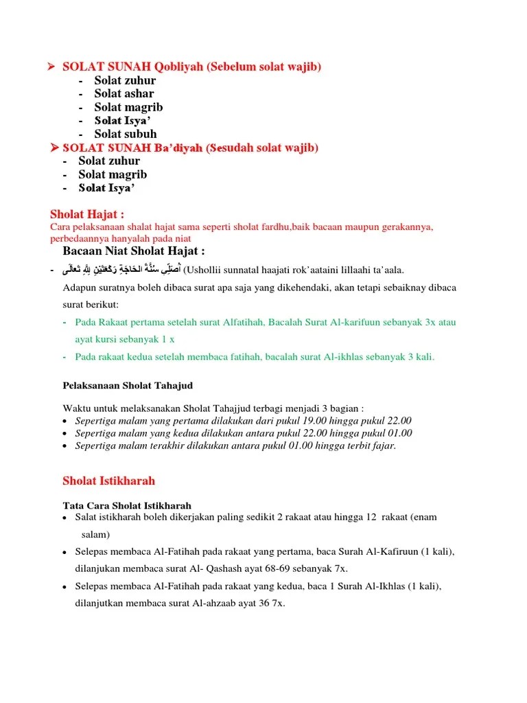 Shalat Istikharah Dilakukan Jam Berapa