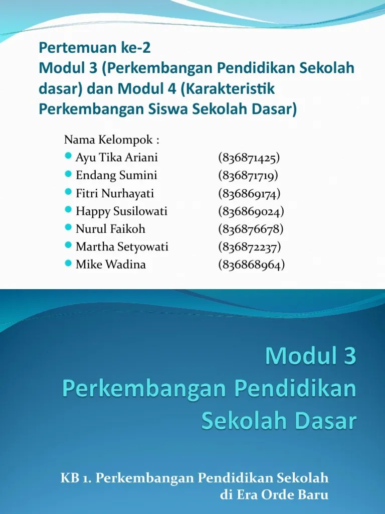 Modul 3 Dan4 Perspektif Pendidikan SD Edit PDF
