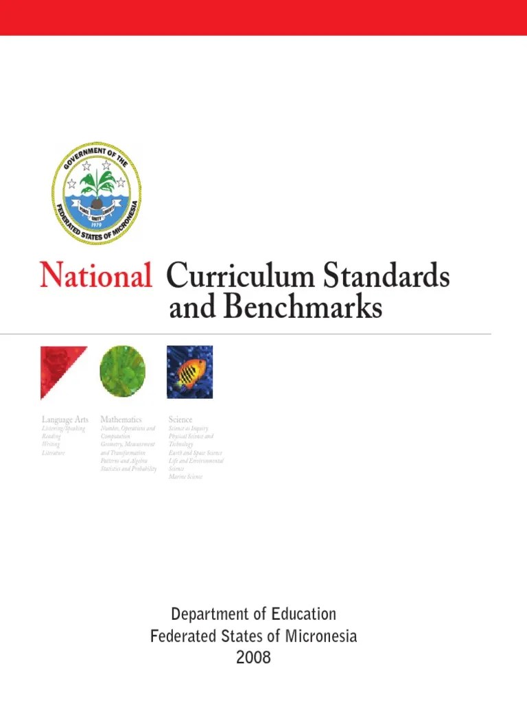 FSM National Curriculum Standards and Benchmarks PDF Reading