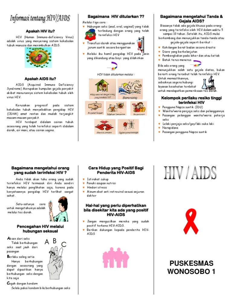 Leaflet Hiv Aids PDF