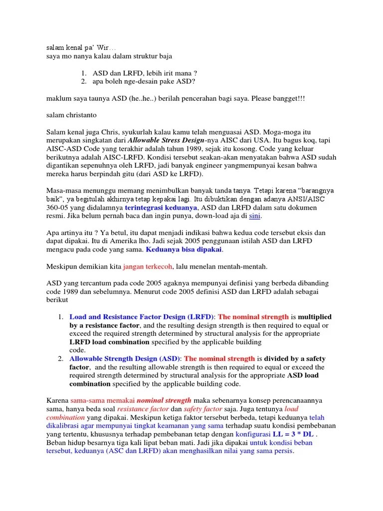 Asd Atau LRFD | PDF
