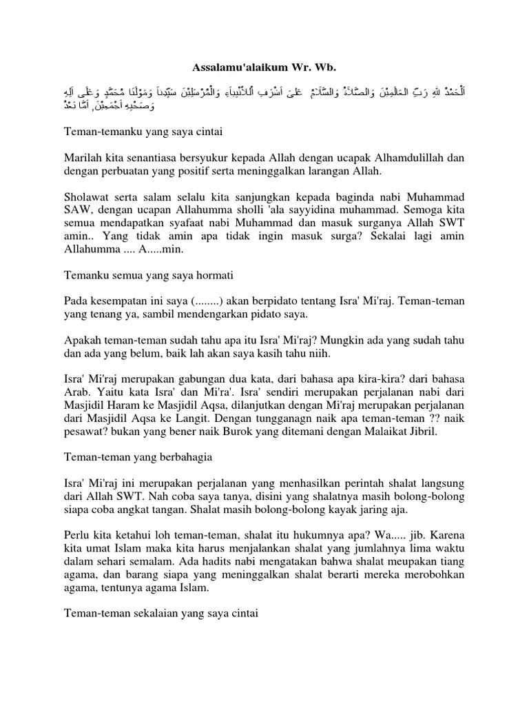 Pidato Isra' Mi'Raj Untuk AnakAnak (Singkat) PDF(04)