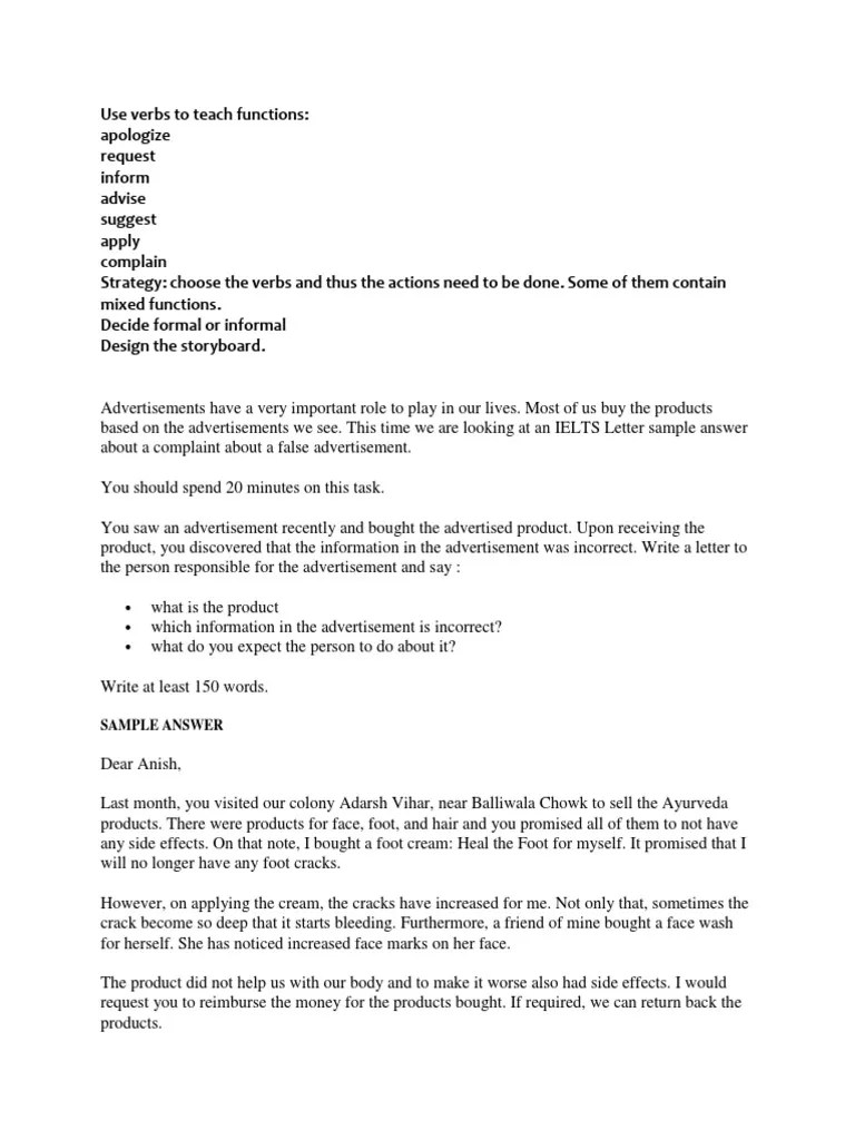 Complaint Letters Collection Traffic Lease