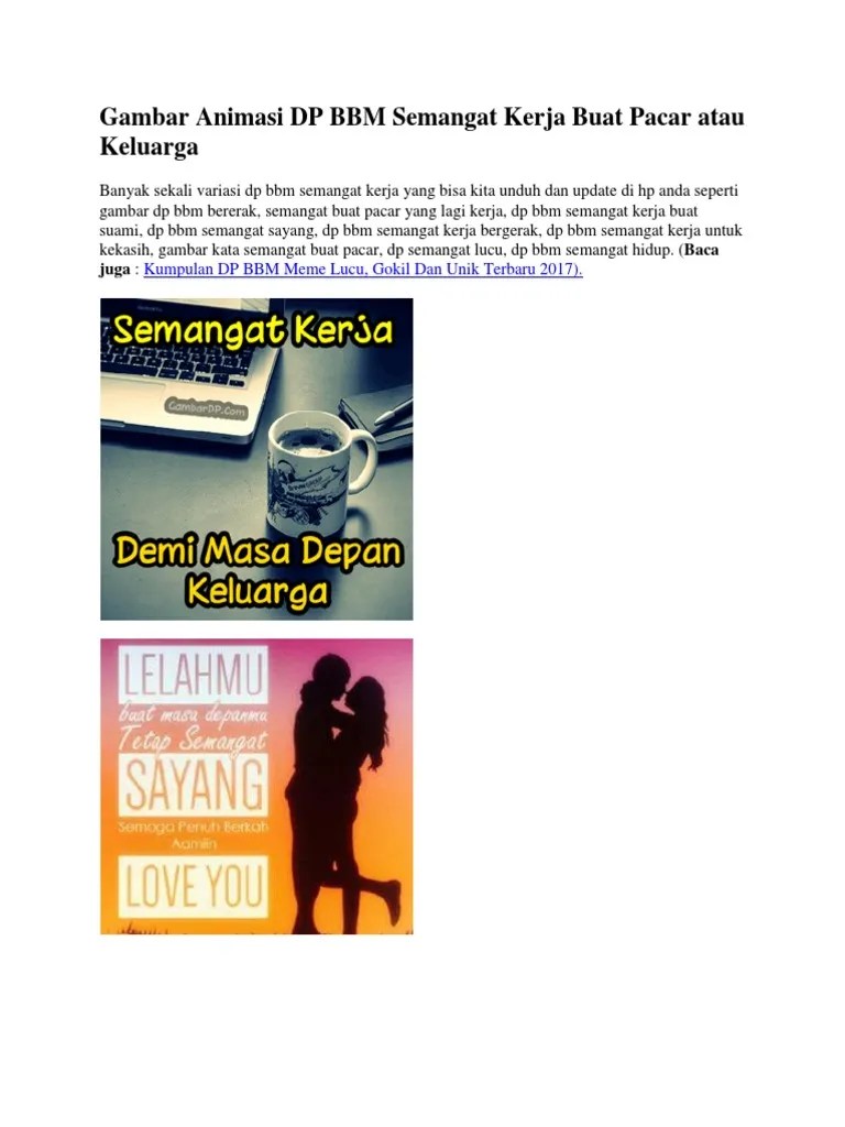 Kata Kata Semangat Buat Pacar Yg Lagi Kerja Kumpulan Caption