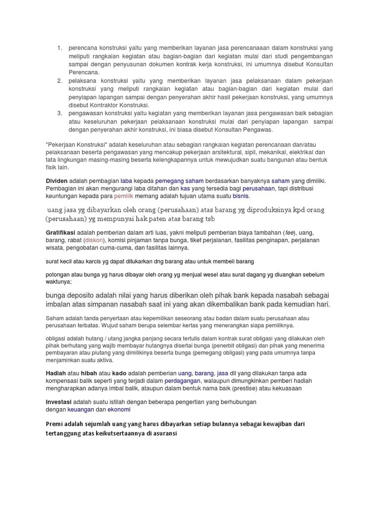 Uang Keuntungan Yang Diberikan Kepada Pemegang Saham Info Terkait Uang