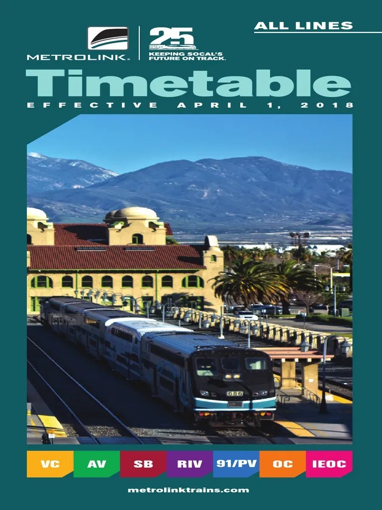 All Lines Timetable PDF Los Angeles County Public Transport