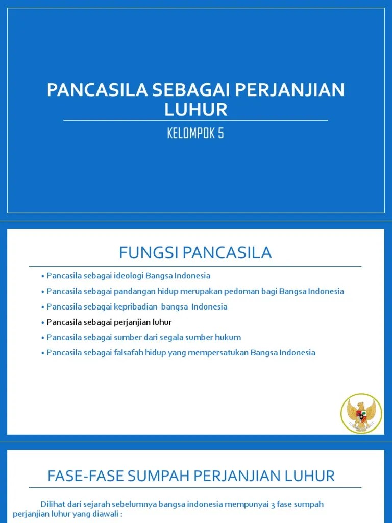 Pancasila Sebagai Perjanjian Luhur | PDF