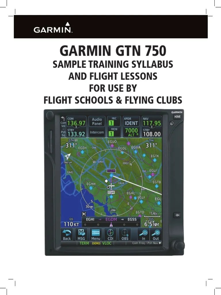 Garmin 750 Training Syllabus Instrument Flight Rules Avionics
