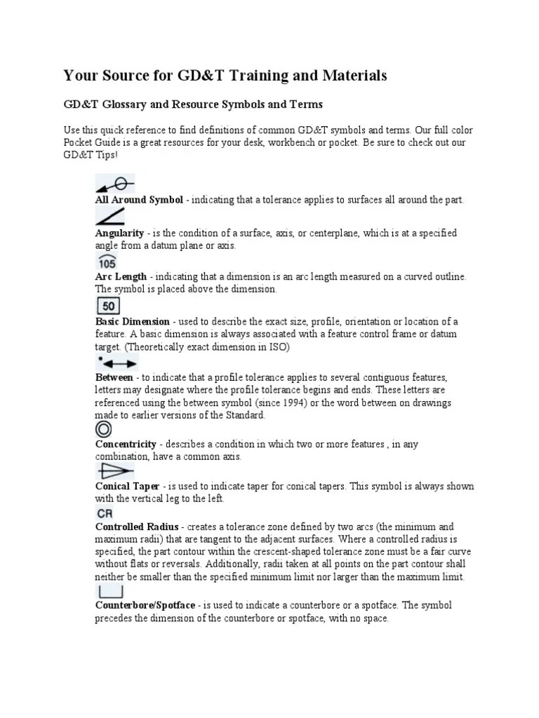Your Source For GD&T Training and Materials | PDF | Geometry | Space