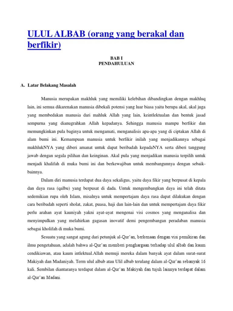 Ulul Albab | PDF