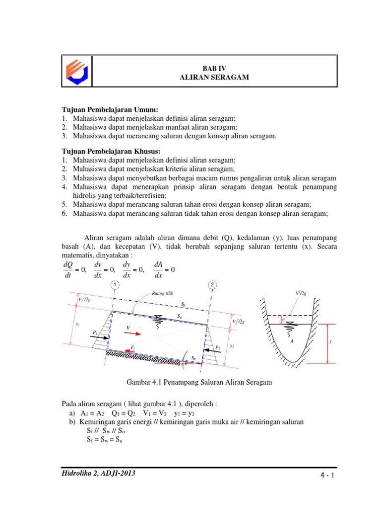 BAB 4 Aliran Seragam | PDF