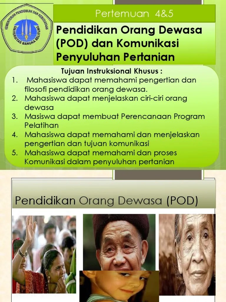 Pendidikan Orang Dewasa | PDF