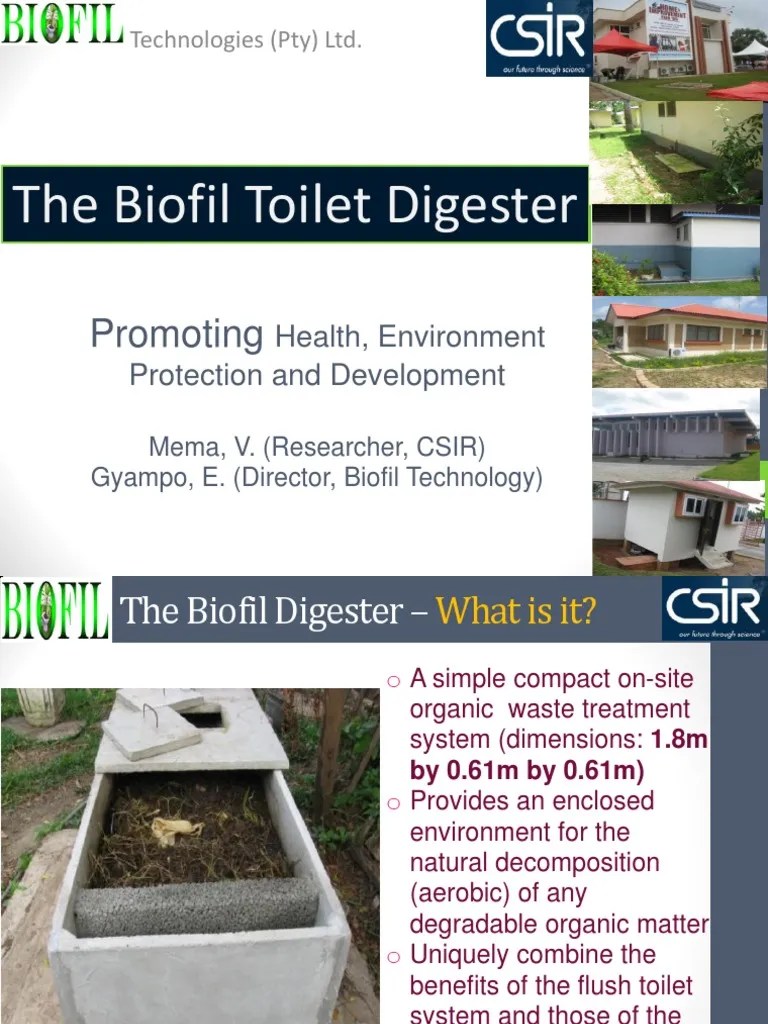 The Biofil Toilet Digester Promoting Health Environmental Protection