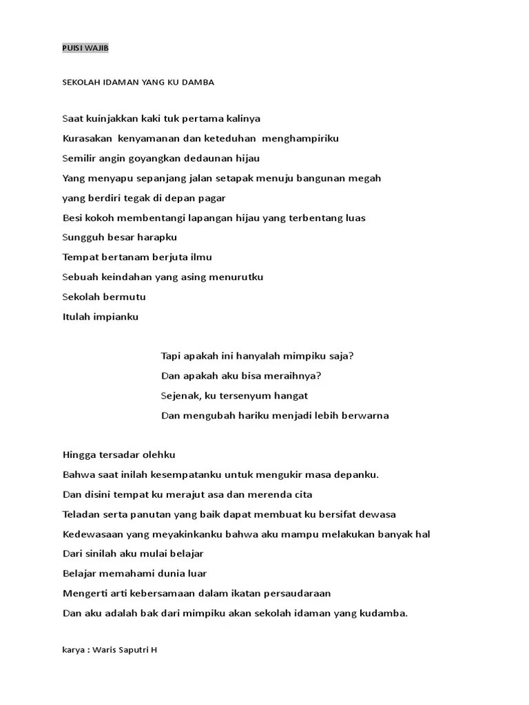 Puisi-Puisi Dies Natalis 2017 | PDF