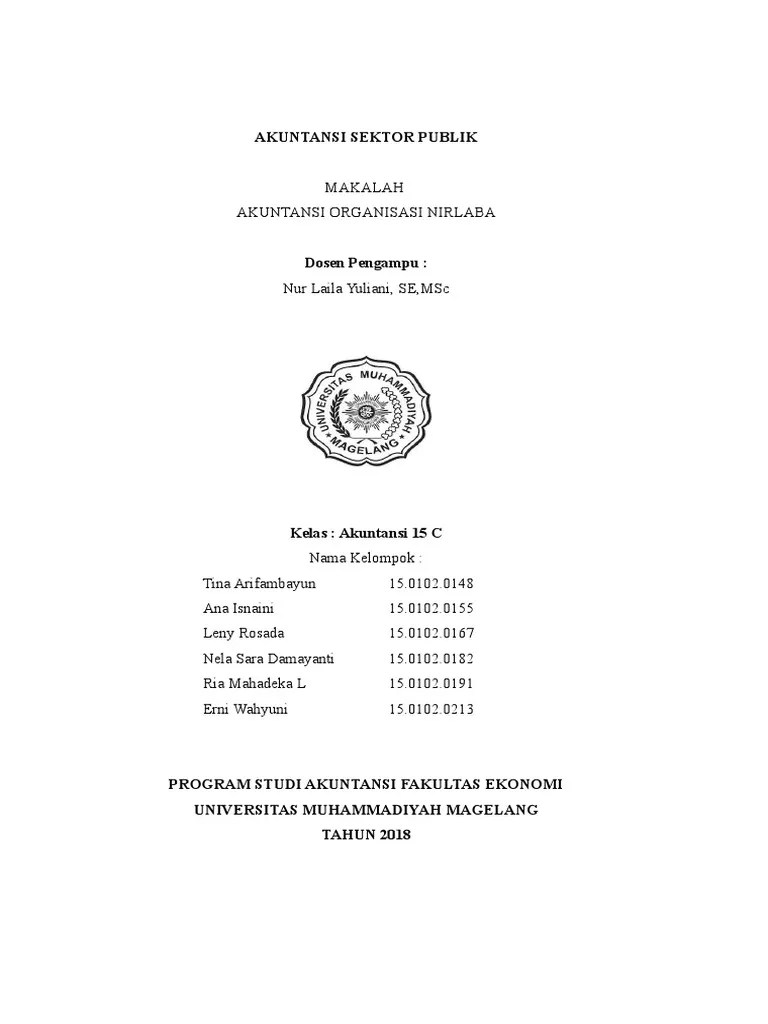 15 Makalah Akuntansi Nirlaba