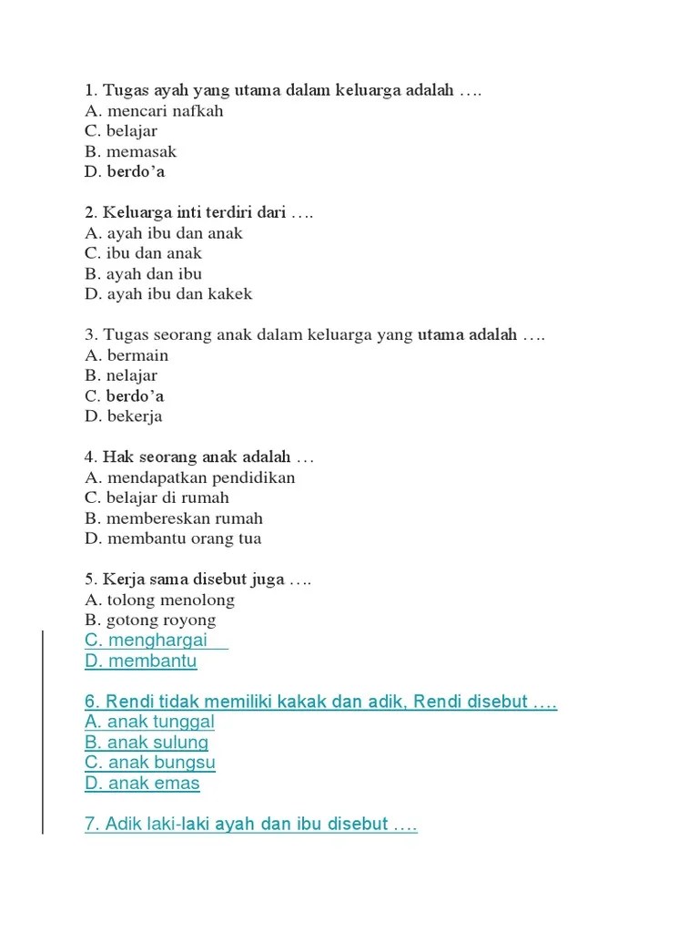 Soal Kls 2 Sem 2 | PDF
