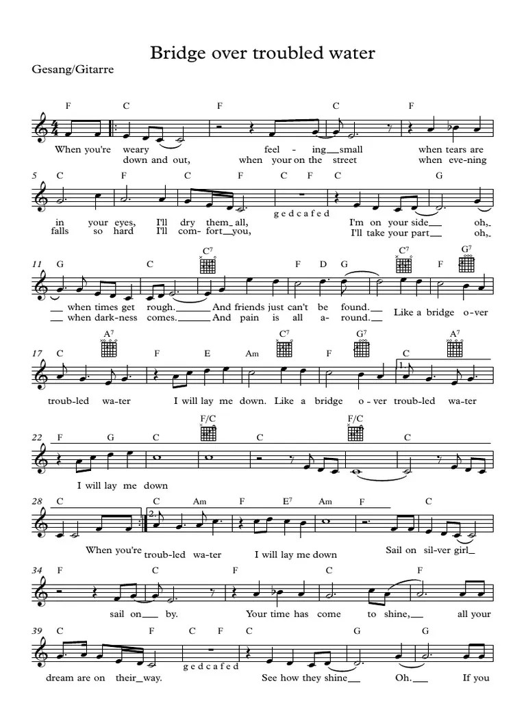 Bridge of Troubled Water PDF