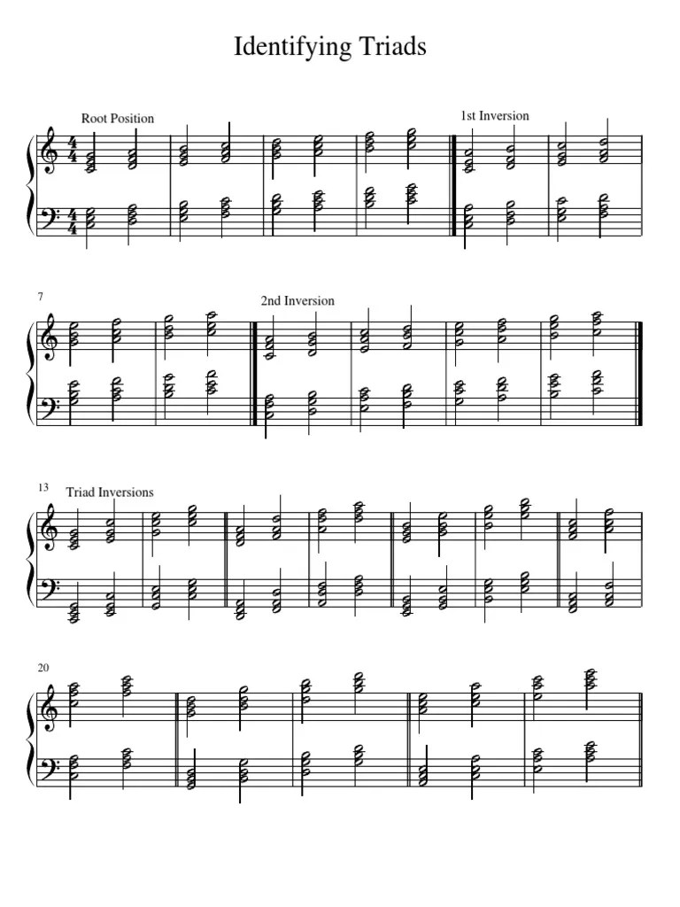 Identifying Triads PDF