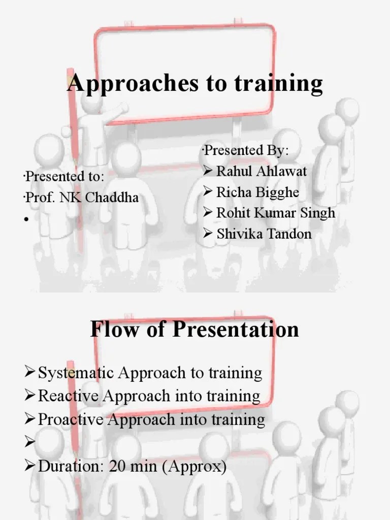 Approaches To Training Employment Behavior