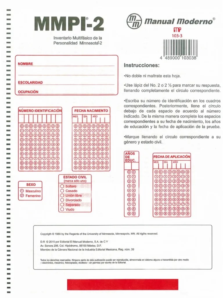 MMPI2. Hoja de respuestas.pdf