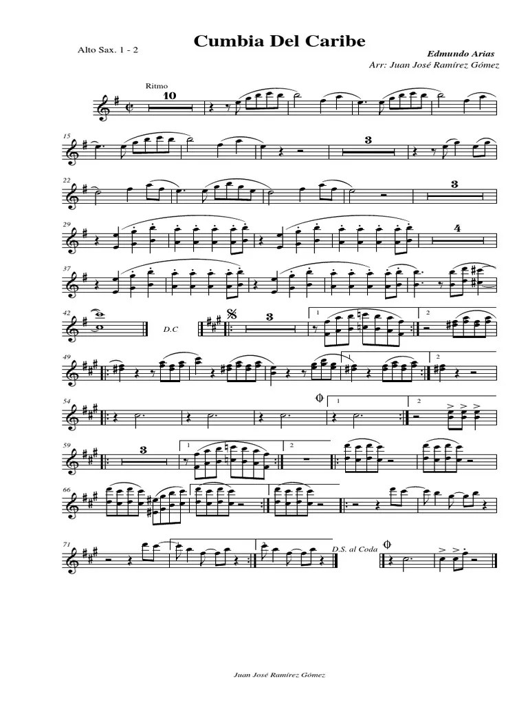 Cumbia Del Caribe Alto Sax 1 2.pdf