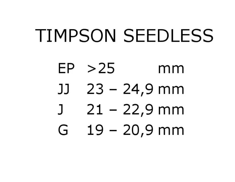 Timpson Seedless PDF