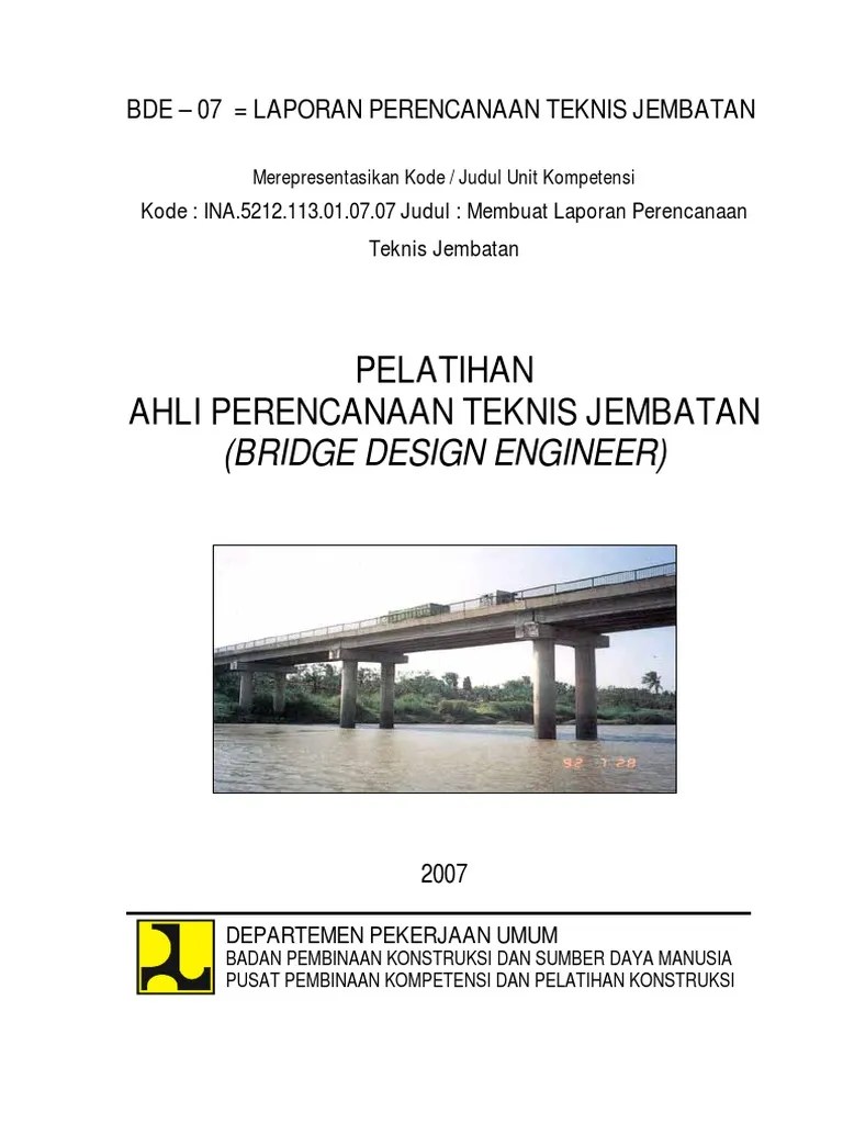 Laporan Perencanaan Teknis Jembatan | PDF