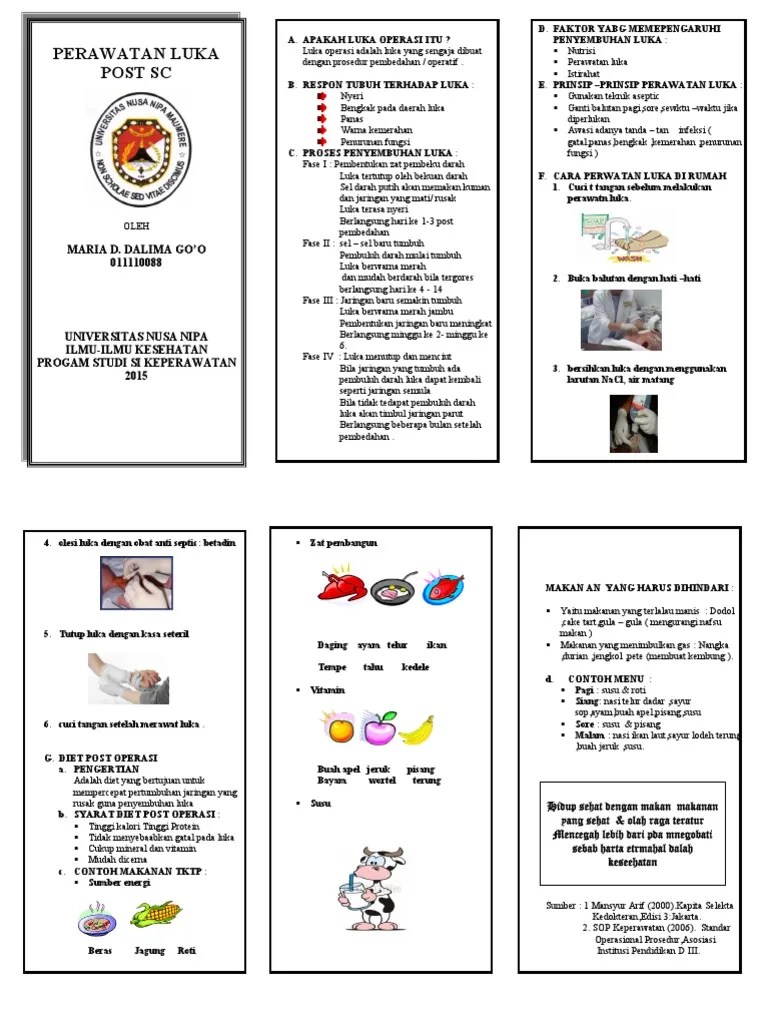 144168303 Leaflet Perawatan Luka Post Operasi Dirumah 150421202356