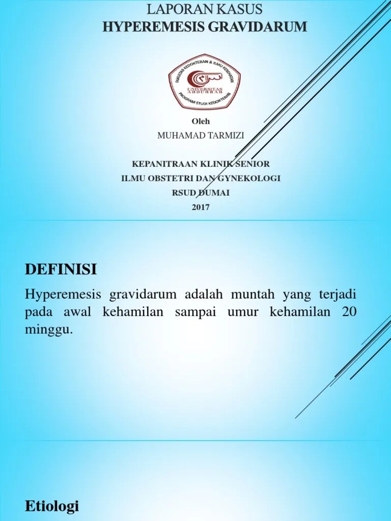 Hyperemesis Gravidarum