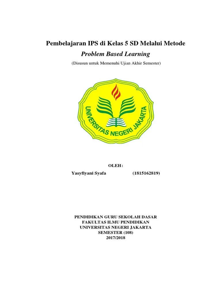 Pembelajaran Ips Sd Kelas 5 Melalui Metode Pbl