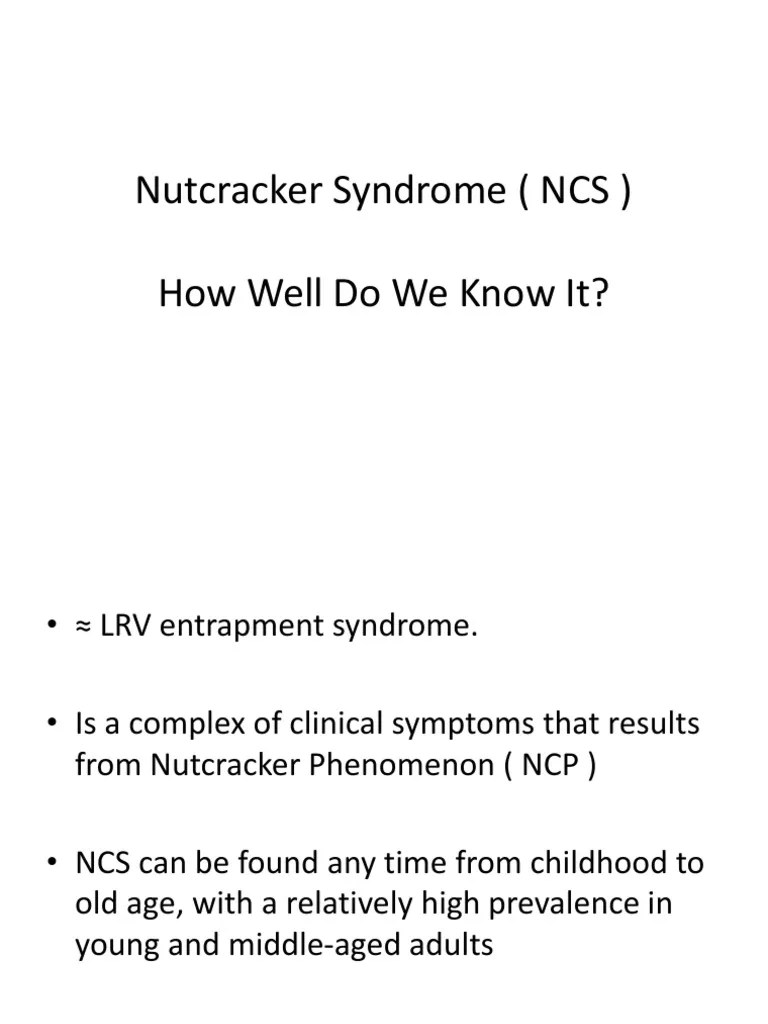 Nutcracker SyndromeHow Well Do We PDF Vein Aorta