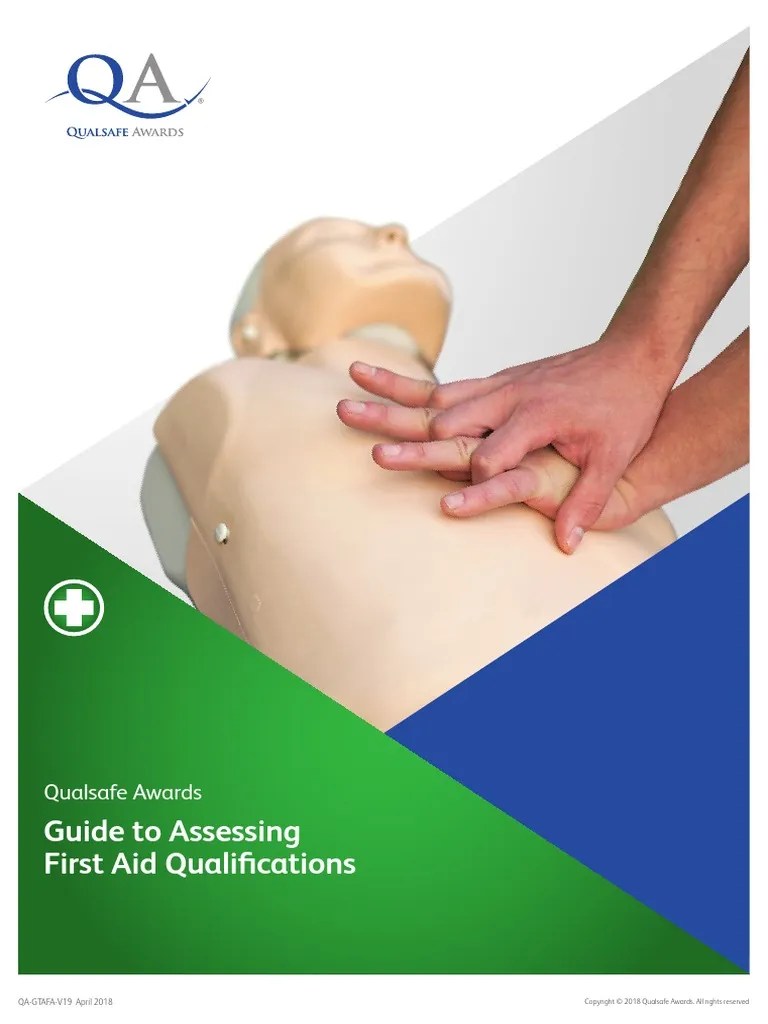 QA Guide To Assessing First Aid Qualifications PDF First Aid