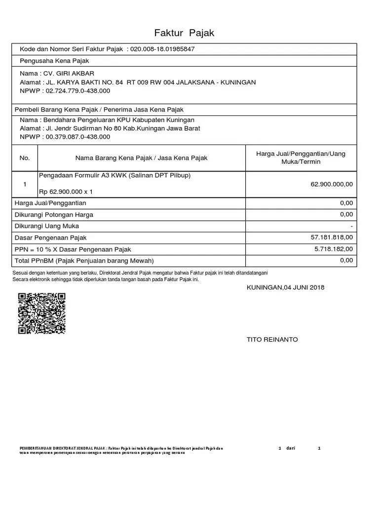 Faktur Pajak Uang Muka Di E Faktur Tips Seputar Uang