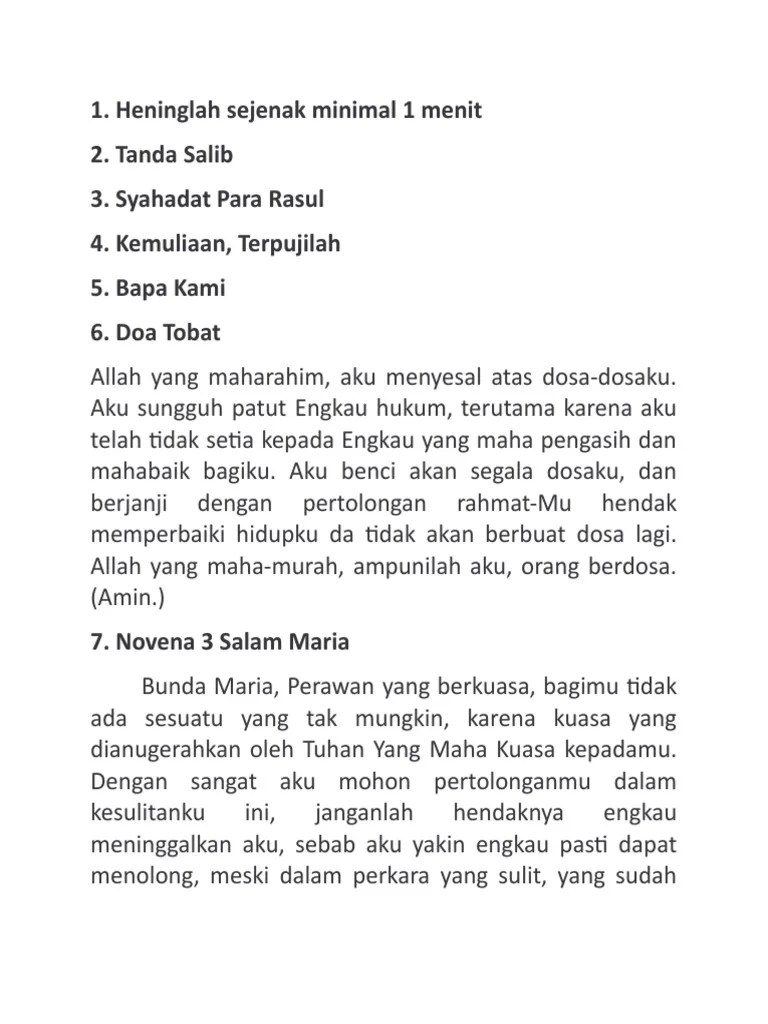 DOA NOVENA 3 SALAM MARIA PDF