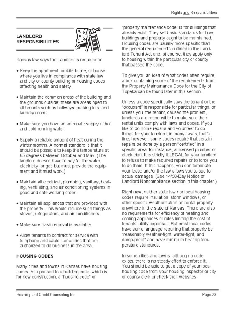 Landlords Handbook Ch9 LandlordResponsibilities PDF