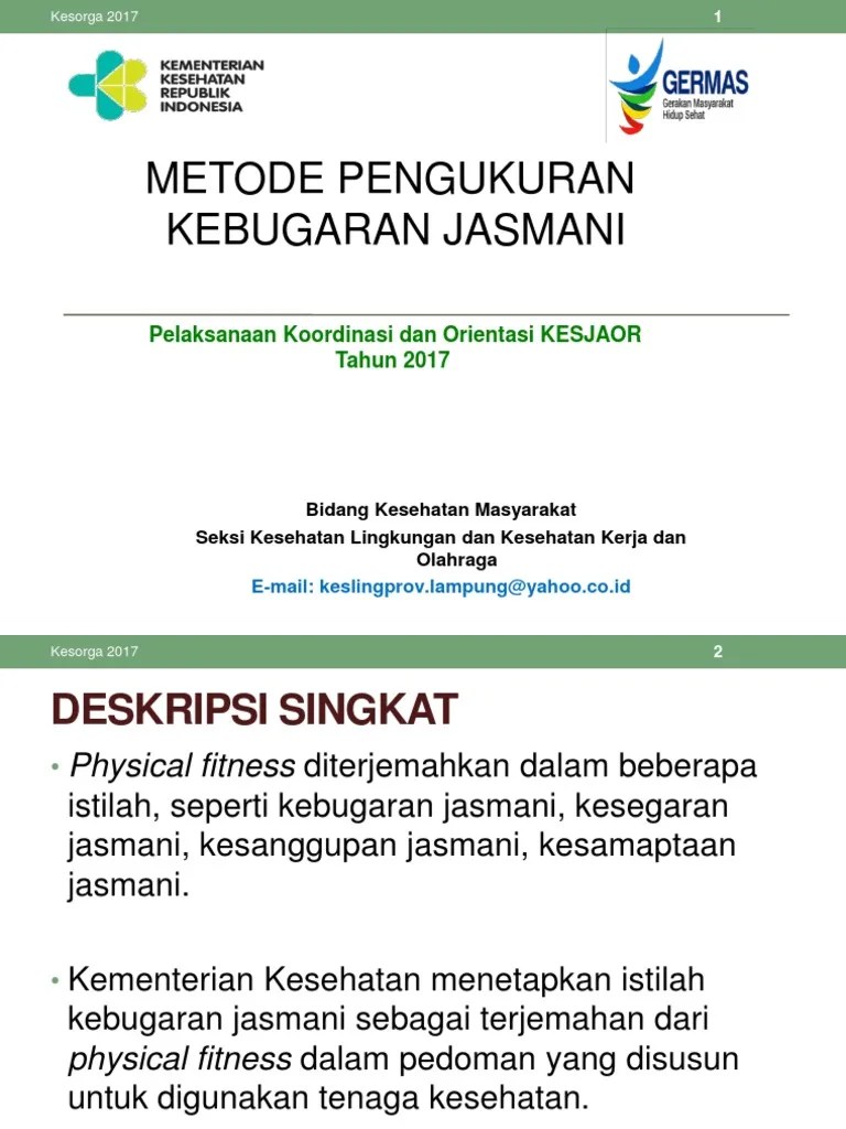 Metode Pengukuran Kebugaran Jasmani | PDF