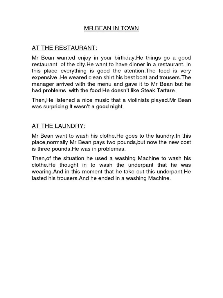 MR BEAN (Reading Club 1)