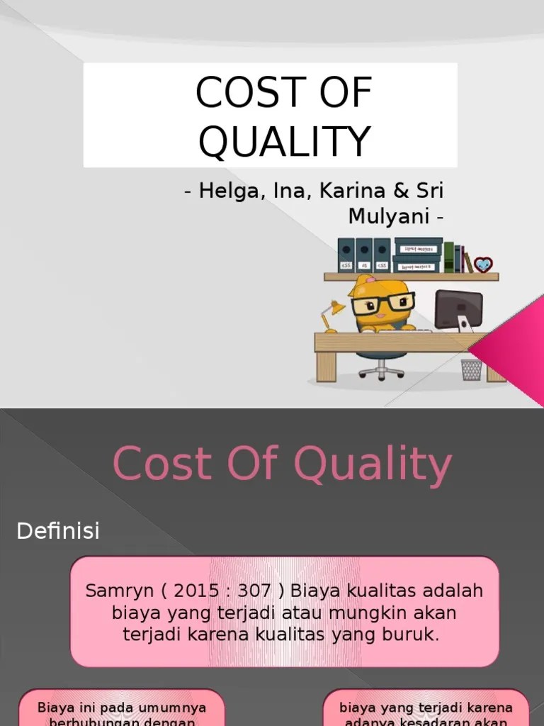 TEORI Cost of Quality PDF