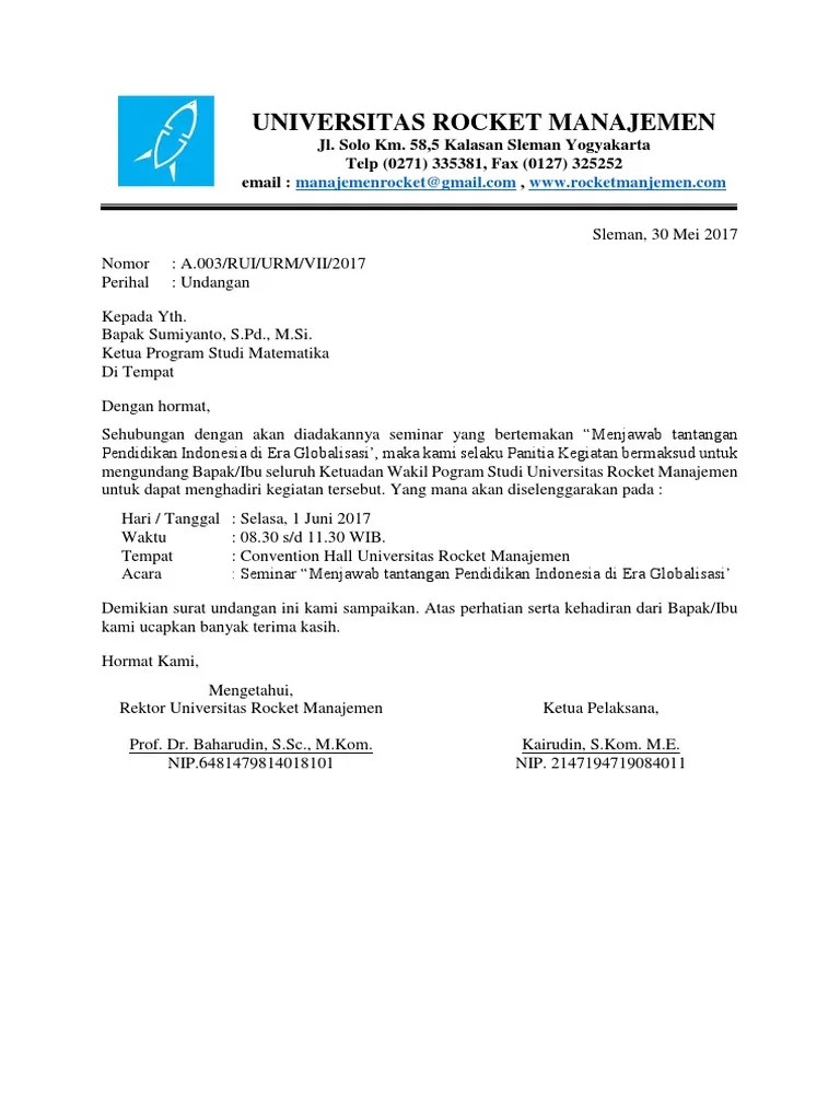 Home » surat undangan » contoh surat undangan seminar dan workshop resmi. Contoh Surat Undangan Seminar