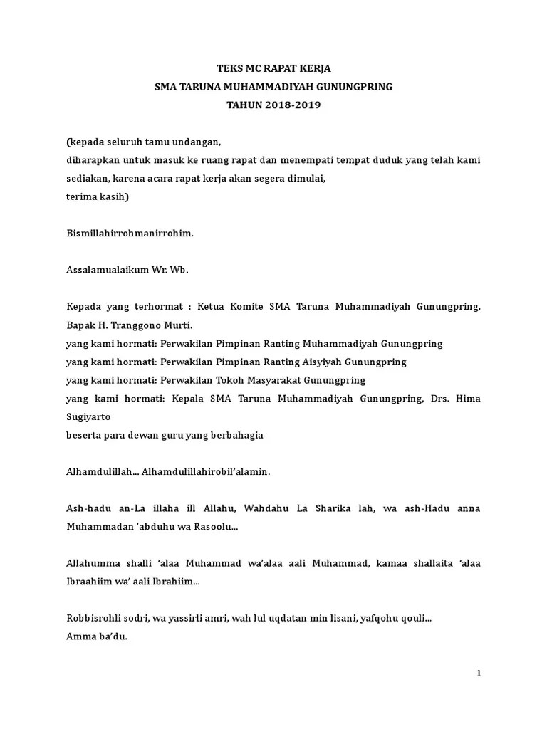 Pembawa Acara Rapat Guru Terbaru