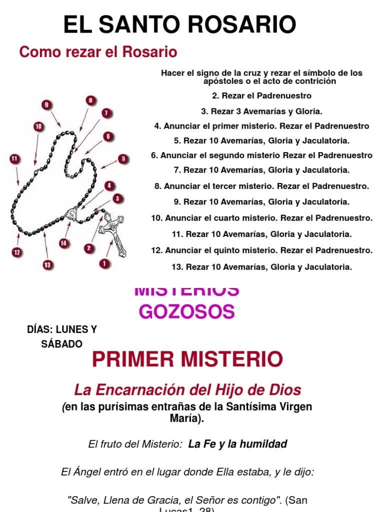 Rosario Padre Nuestro MarÃ­a, madre de JesÃºs