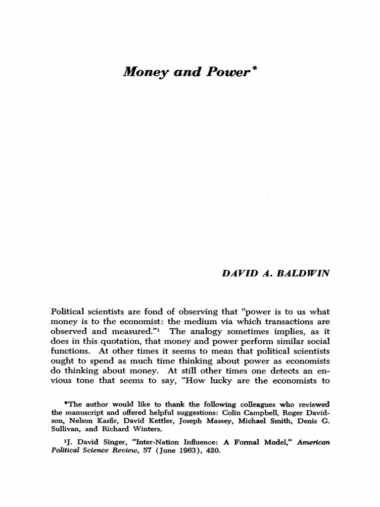 Money and Power PDF PDF Barter Money