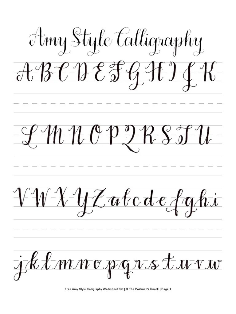 Amy Style Free Worksheet PDF