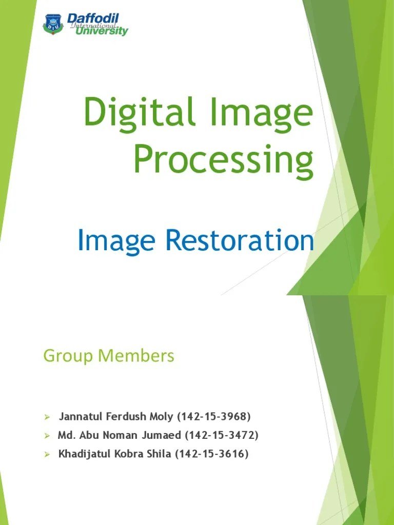 Digital Image Processing PDF Filter (Signal Processing) Computer