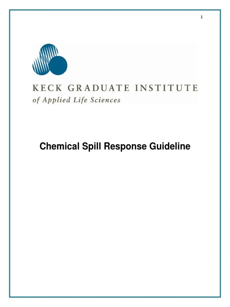 Chemical Spill Response Guideline PDF Personal Protective Equipment