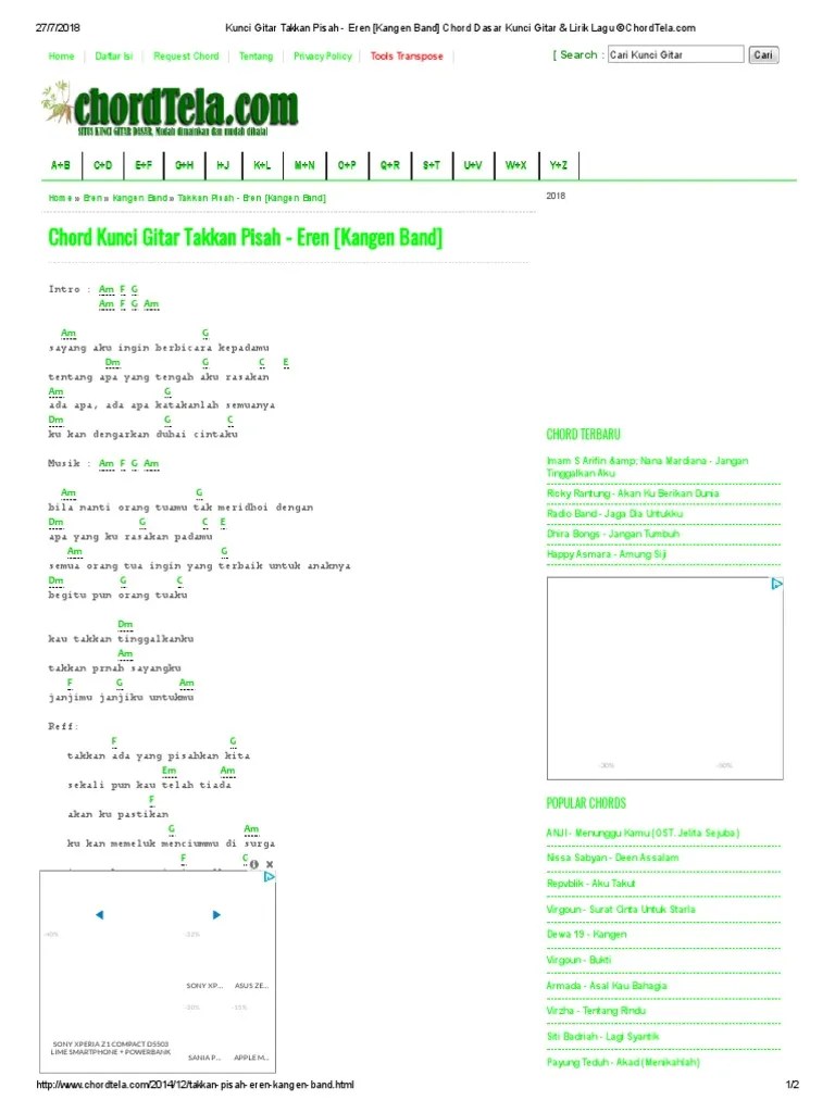 Anji Menunggumu Chord Dan Lirik