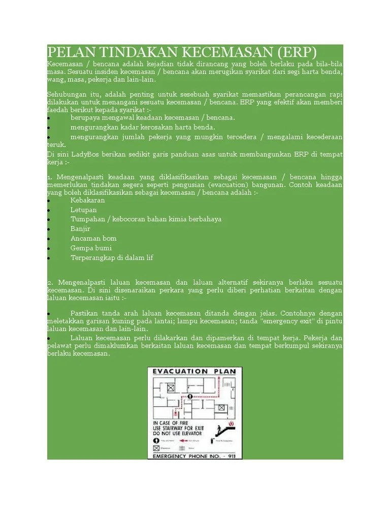 View text version category : Pelan Tindakan Kecemasan