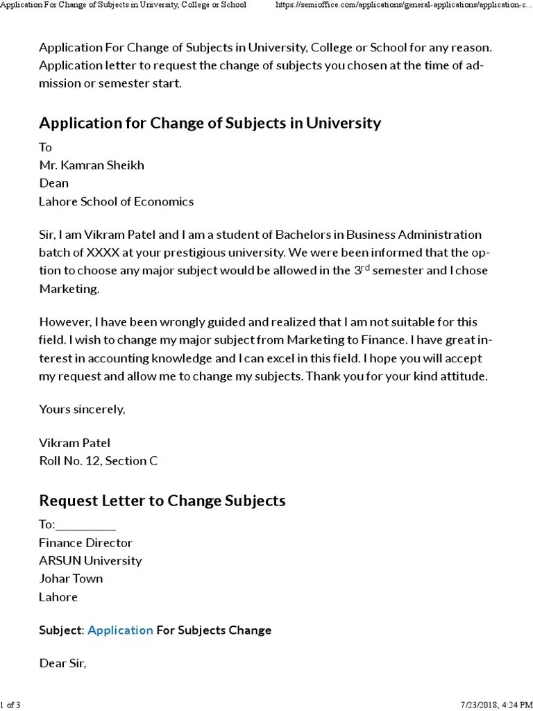 Application For Change of Subjects in University, College or School.pdf