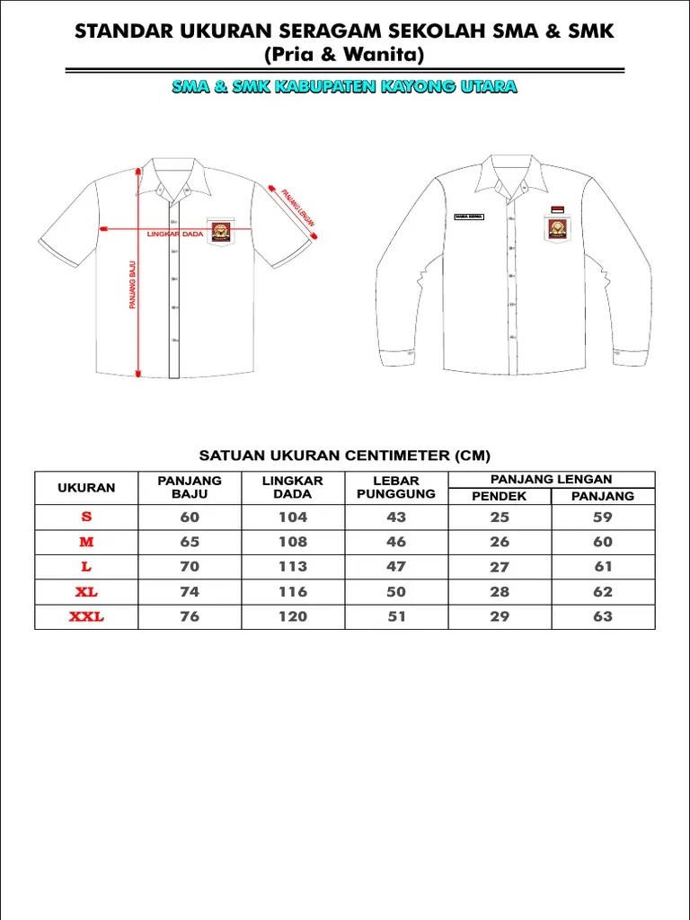 Berbagai ragam Pola Baju Seragam Sekolah Sma