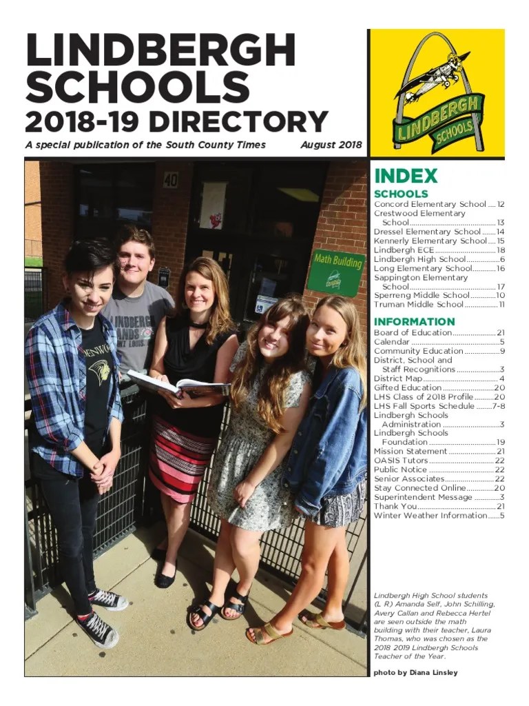 Lindbergh School District Directory 201819 Download Free PDF